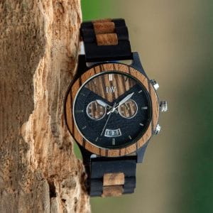Zebony-sandal-zebrano-wood-ray-wood-watch-chronograph